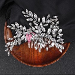 Accesoriu elegant pentru decor par AP002DD Argintiu cu cristale Argintii